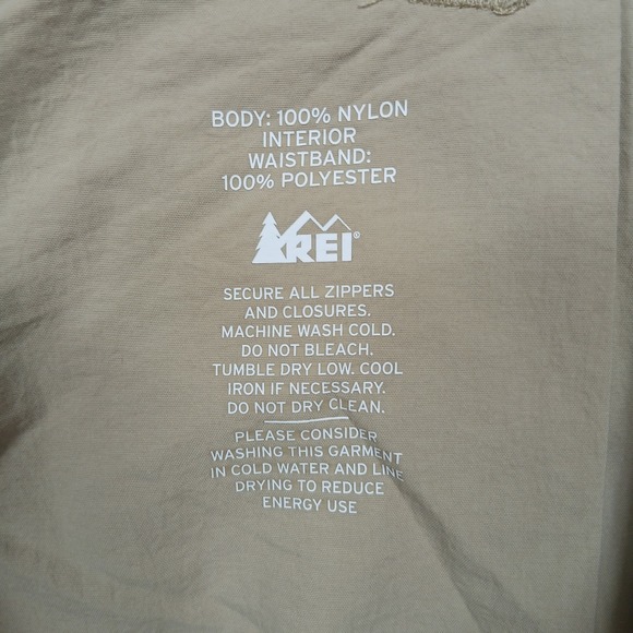 REI Convertible Cargo Pants‎ Men's XXL 32L Tan Nylon Hiking Outdoor - Picture 6 of 11